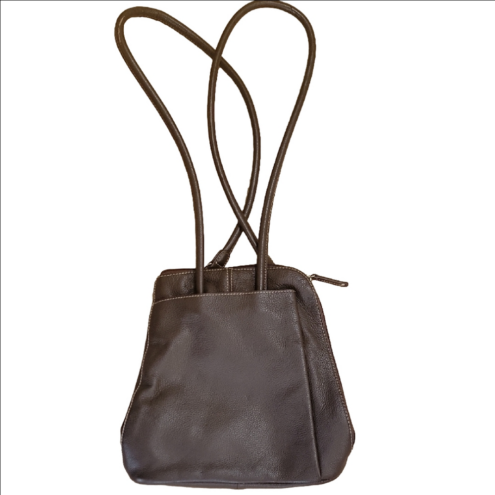 Clark Brown Leather Women's Shoulder Convertible Backpack Sling Bag NWT